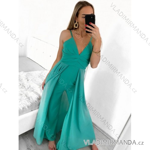 Women's strapless dress overall (S/M ONE SIZE) ITALIAN FASHION IMPSH232304/DU green