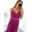 Šaty letní na ramínka dámské (S/M ONE SIZE) ITALSKÁ MÓDA IMPSH223670 kerosene S/M