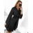 Women's Elegant Belt Long Sleeve Dress (S/M ONE SIZE) ITALIAN FASHION IMM23UN6139