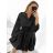 Women's Elegant Belt Long Sleeve Dress (S/M ONE SIZE) ITALIAN FASHION IMM23UN6139