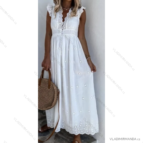 Women's Long Elegant Sleeveless Dress (S/M ONE SIZE) ITALIAN FASHION IMPGM236374
