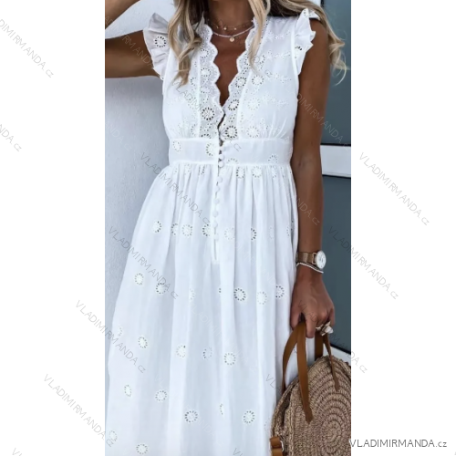 Women's Sleeveless Long Dress (S/M ONE SIZE) ITALIAN FASHION IMPGM26374