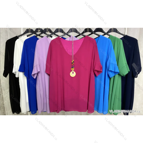 Women's Short Sleeve Pendant Tunic (S/M ONE SIZE) ITALIAN FASHION IMPLP2328140065