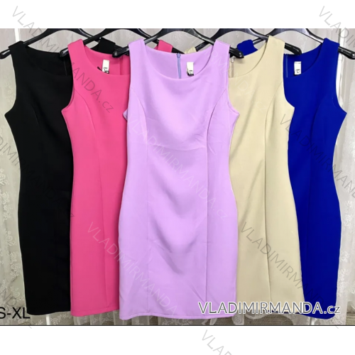 Women's Elegant Sleeveless Dress (S/M ONE SIZE) ITALIAN FASHION IMPLP2357890085