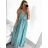 Women's long summer satin strapless dress (S/M ONE SIZE) ITALIAN FASHION IMM22360 white