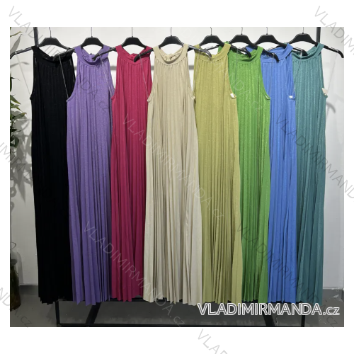 Women's Sleeveless Long Dress (S/M ONE SIZE) ITALIAN FASHION IMPLM2313720