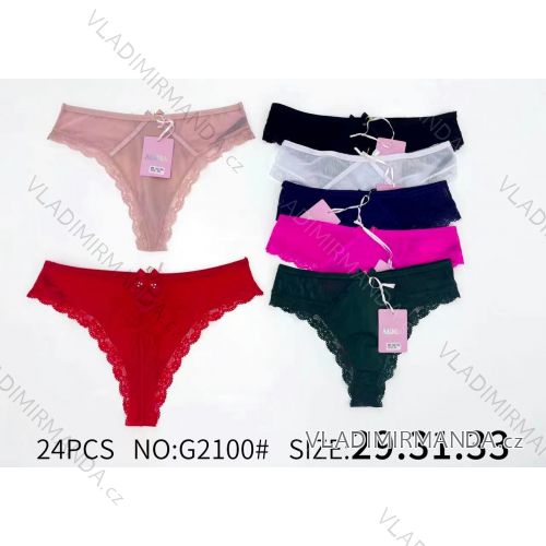 Women's Plus Size Thong Briefs (29-33) PRA23G2100