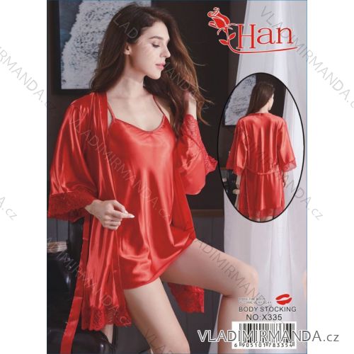 Women's nightgown and bathrobe (S/M) PRA23X335