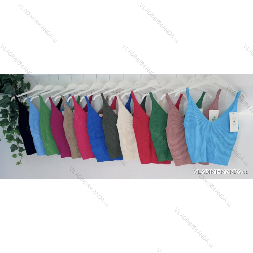 Women's Strappy Crop Top (S/M ONE SIZE) ITALIAN FASHION IMPMG231085