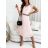 Women's Summer Elegant Belt Sleeveless Dress (S/M ONE SIZE) ITALIAN FASHION IMWP231107
