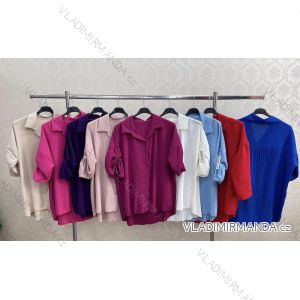 Women's Oversize Long Sleeve Shirt (S/M ONE SIZE) ITALIAN FASHION IMWKK231114