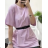 Women's Long Sleeve Short Sleeve Tunic Dress (S/M ONE SIZE) ITALIAN FASHION IMPMG236836