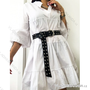 Women's Long Sleeve Shirt Dress (S/M ONE SIZE) ITALIAN FASHION IMPMG2320611
