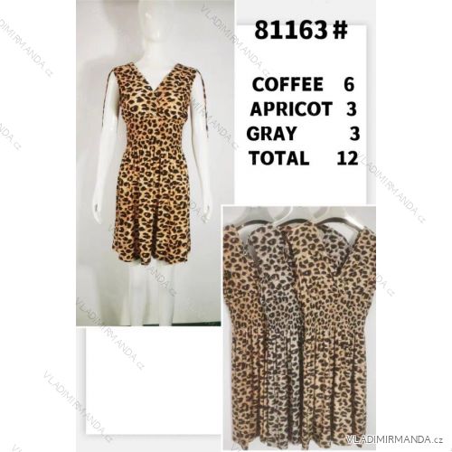 Women's Sleeveless Summer Dress (S / M ONE SIZE) ITALIAN FASHION IMWB22045