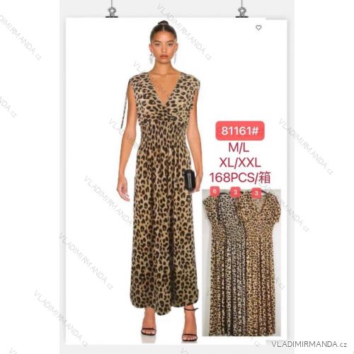 Summer dress with straps for women (UNI S / L) ITALIAN FASHION IMK20107