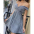 Women's elegant carmen dress (S/M ONE SIZE) ITALIAN FASHION IMPCF2320438bri