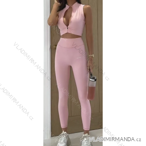Women's Long Leggings and Sleeveless Top Set (S/M ONE SIZE) ITALIAN FASHION IMPMG2326993-27025