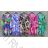 Women's Long Chiffon Short Sleeve Dress (S/M ONE SIZE) ITALIAN FASHION IMWGS231048