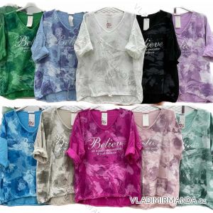 Women's Long Chiffon Short Sleeve Dress (S/M ONE SIZE) ITALIAN FASHION IMWGS231048