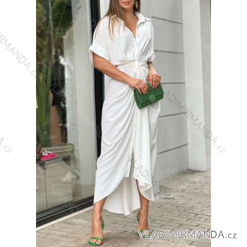 Šaty riflové dlouhé košilové dámské (uni sl) ITALIAN Fashion IM3181746