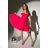 Women's Plus Size (42-46) Long Elegant Party Sleeveless Dress POLISH FASHION PMLBC23265-10 S Medium pink