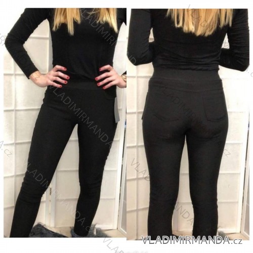Women's long leggings (L-2XL) ELEVEK 9930-13 black L