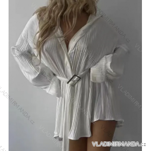 Women's Long Sleeve Shirt Dress (S/M ONE SIZE) ITALIAN FASHION IMPCF2326805