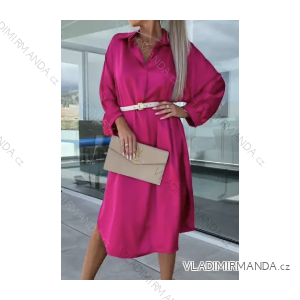Women's Long Sleeve Shirt Dress (S/M ONE SIZE) ITALIAN FASHION IMPGM2310704