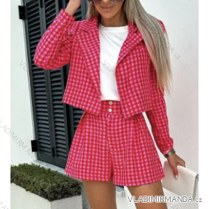 Women's long sleeve shorts and jacket set (S/M ONE SIZE) ITALIAN FASHION IMPGM235795/5009