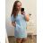 Women's Plus Size Short Sleeve Oversize Dress (3XL/4XL ONE SIZE) ITALIAN FASHION IMC23132