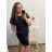 Women's Plus Size Short Sleeve Oversize Dress (3XL/4XL ONE SIZE) ITALIAN FASHION IMC23132