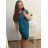 Women's Plus Size Short Sleeve Oversize Dress (3XL/4XL ONE SIZE) ITALIAN FASHION IMC23132
