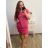 Women's Plus Size Short Sleeve Oversize Dress (3XL/4XL ONE SIZE) ITALIAN FASHION IMC23132