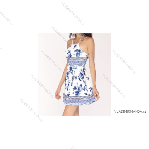 Women's Sleeveless Summer Dress (S/M ONE SIZE) ITALIAN FASHION IMPBB23A1449