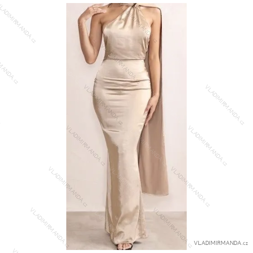 Women's Long Elegant Sleeveless Dress (S/M ONE SIZE) ITALIAN FASHION IMPBB23B23476