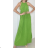 Women's Long Elegant Pleated Sleeveless Dress (S/M ONE SIZE) ITALIAN FASHION IMPBB24S3487