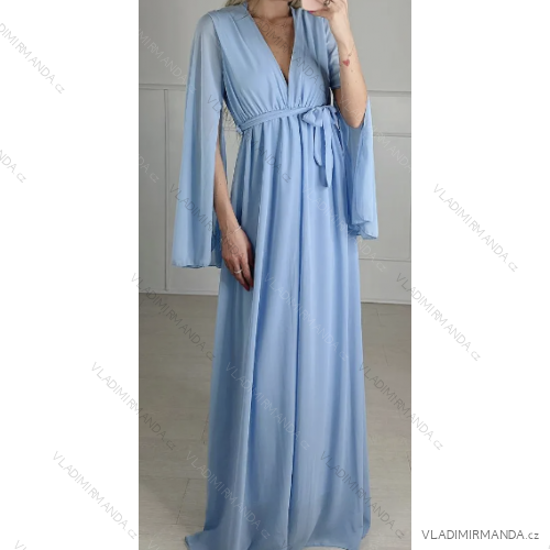 Women's Long Elegant Long Sleeve Dress (S/M ONE SIZE) ITALIAN FASHION IMPBB23B23484