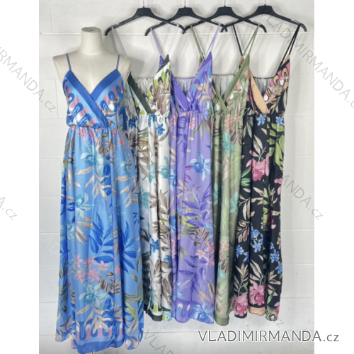 Women's long strapless summer dress (S/M ONE SIZE) ITALIAN FASHION IMPBB230818f