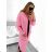 Dress with 3/4-sleeve ladies pocket (uni sl) ITALIAN Fashion IM3181746 pink S / M / L