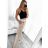 Women's Elegant Belt Long Sleeve Dress (S/M ONE SIZE) ITALIAN FASHION IMM23UN6139 S black