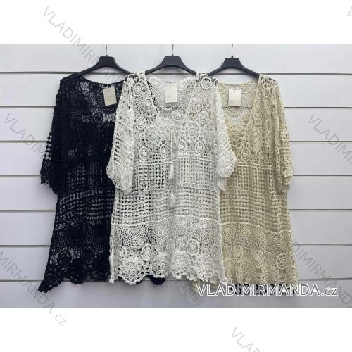Women's Long Chiffon Short Sleeve Dress (S/M ONE SIZE) ITALIAN FASHION IMWGM23456