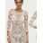 Women's Long Chiffon Short Sleeve Dress (S/M ONE SIZE) ITALIAN FASHION IMWGM23456