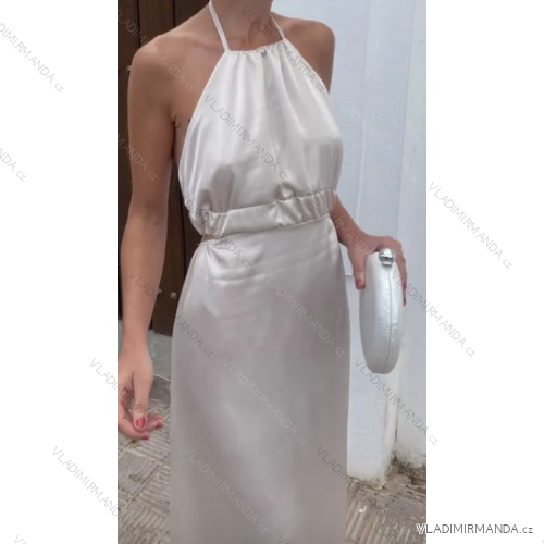 Women's Long Elegant Sleeveless Dress (S/M ONE SIZE) ITALIAN FASHION IMPGM236063