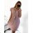 Women's Short Sleeve Shirt Dress (S / M ONE SIZE) ITALIAN FASHION IM422633