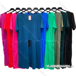 Women's Plus Size Short Sleeve Oversize Dress (3XL/4XL ONE SIZE) ITALIAN FASHION IMC23132