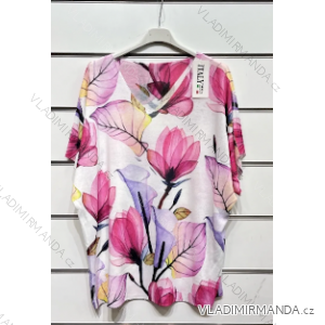 Women's Oversize Short Sleeve Tunic (S/M ONE SIZE) ITALIAN FASHION IMPSH230260-1