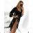 Women's Long Chiffon Short Sleeve Dress (S/M ONE SIZE) ITALIAN FASHION IMWGS231048