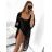 Women's Long Chiffon Short Sleeve Dress (S/M ONE SIZE) ITALIAN FASHION IMWGS231048
