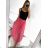 Chiffon Skirt Long Ladies (uni sl) ITALIAN MODE IM319678 S/M Pink lights