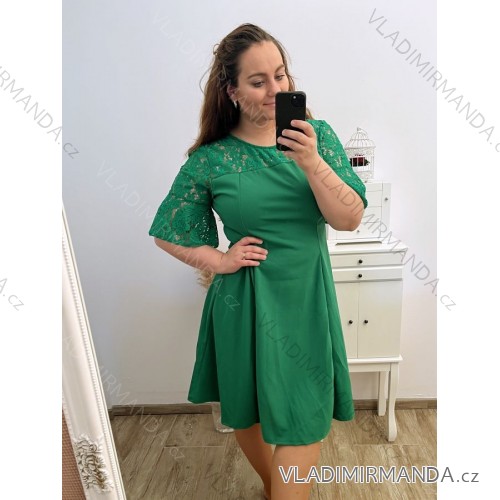 Shirt extended 3/4 long sleeve women's (L/XL/2XL ONE SIZE) ITALIAN FASHION IM423025 XL/2XL Green